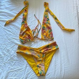 REVERSIBLE DIY We Are HAH eco bikini, NEVER BEEN WORN